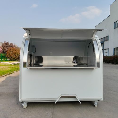 Food truck bílý 2 m, RAL 9016 s lednicí 