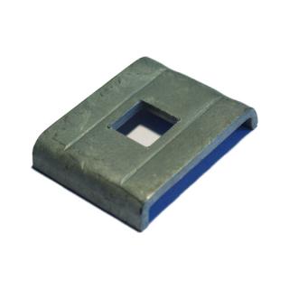 Příchytka panelu Zn zinkovaná 32x25x2 hranatá